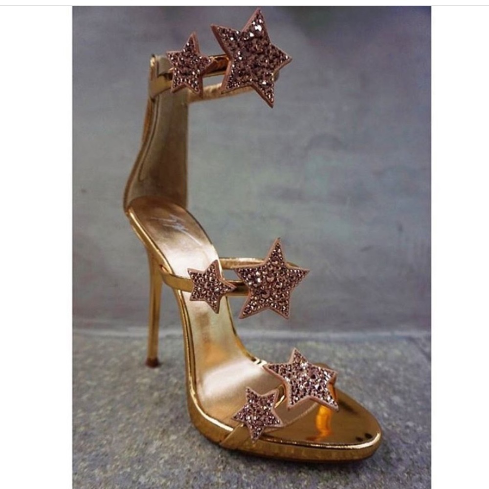 ⭐️giuseppe zanotti • NEW • rosegold star 4.7” heel - Picture 9 of 12